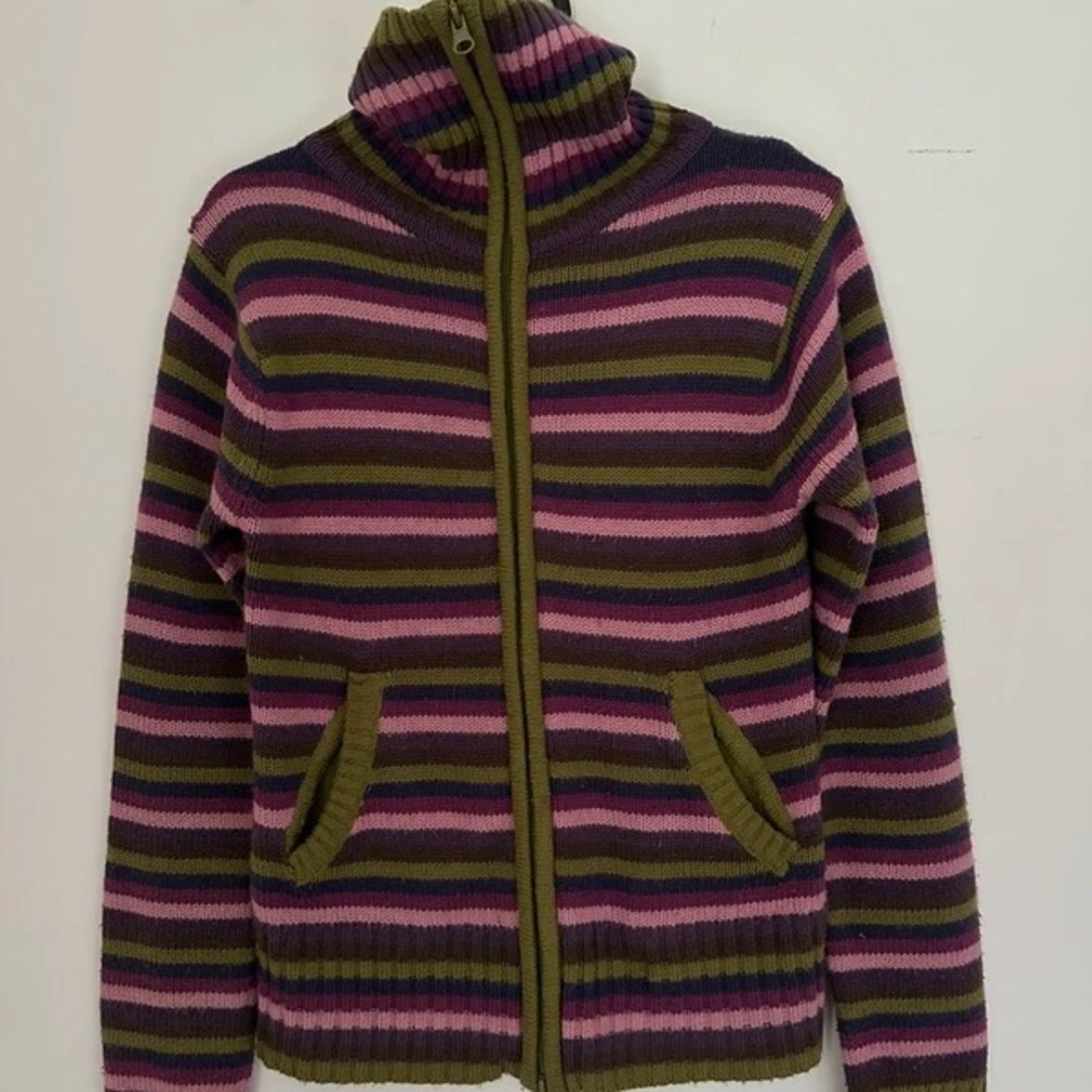 Project 62 Multicolor Striped Turtleneck Sweater